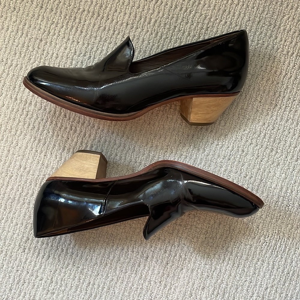 Rachel Comey Black Patent Leather Loafers